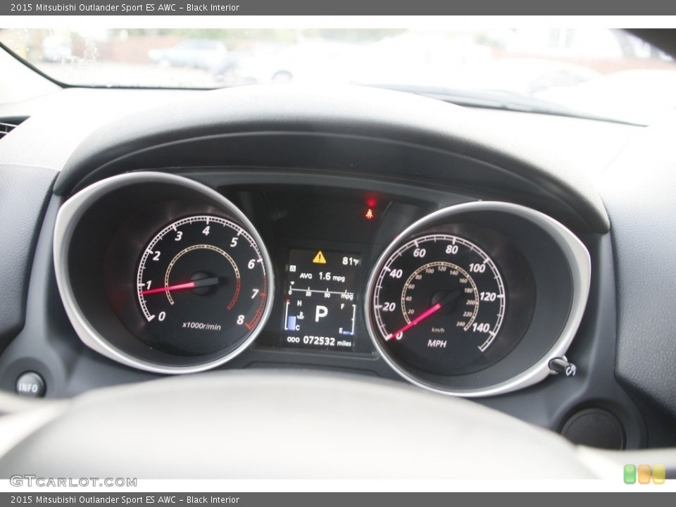 Black Interior Gauges for the 2015 Mitsubishi Outlander Sport ES AWC #142716992