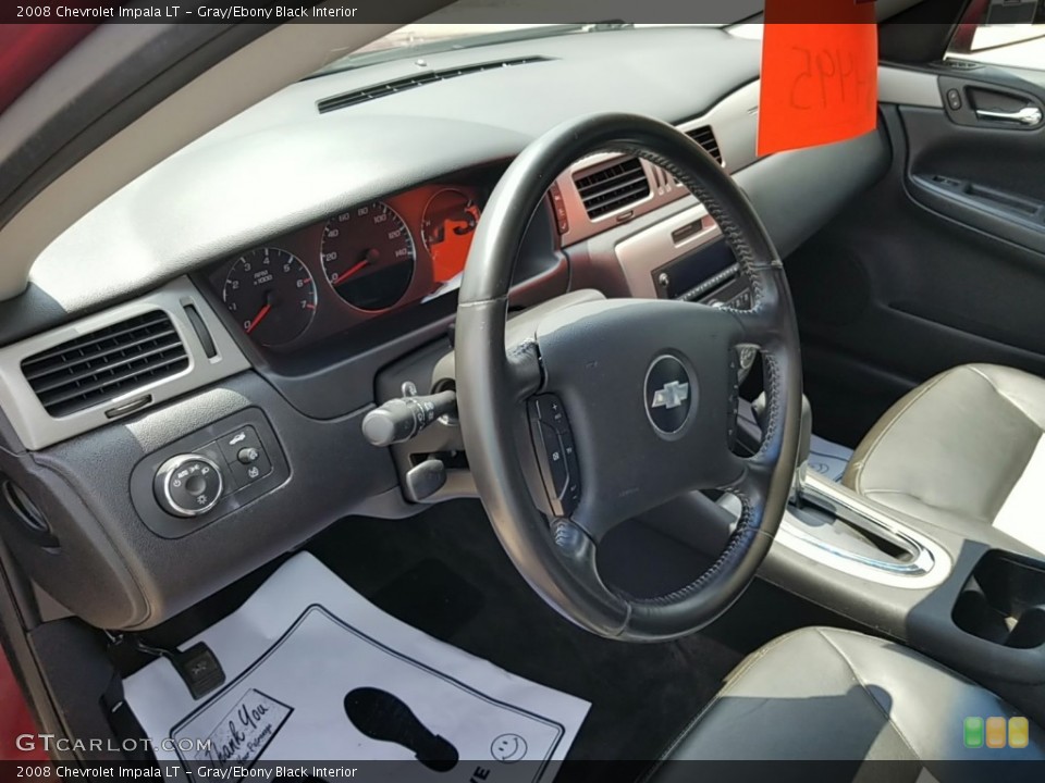 Gray/Ebony Black Interior Steering Wheel for the 2008 Chevrolet Impala LT #142717887