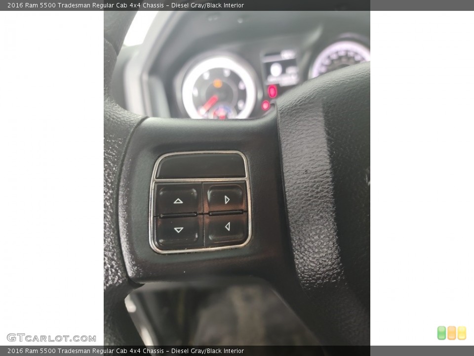 Diesel Gray/Black Interior Steering Wheel for the 2016 Ram 5500 Tradesman Regular Cab 4x4 Chassis #142718772