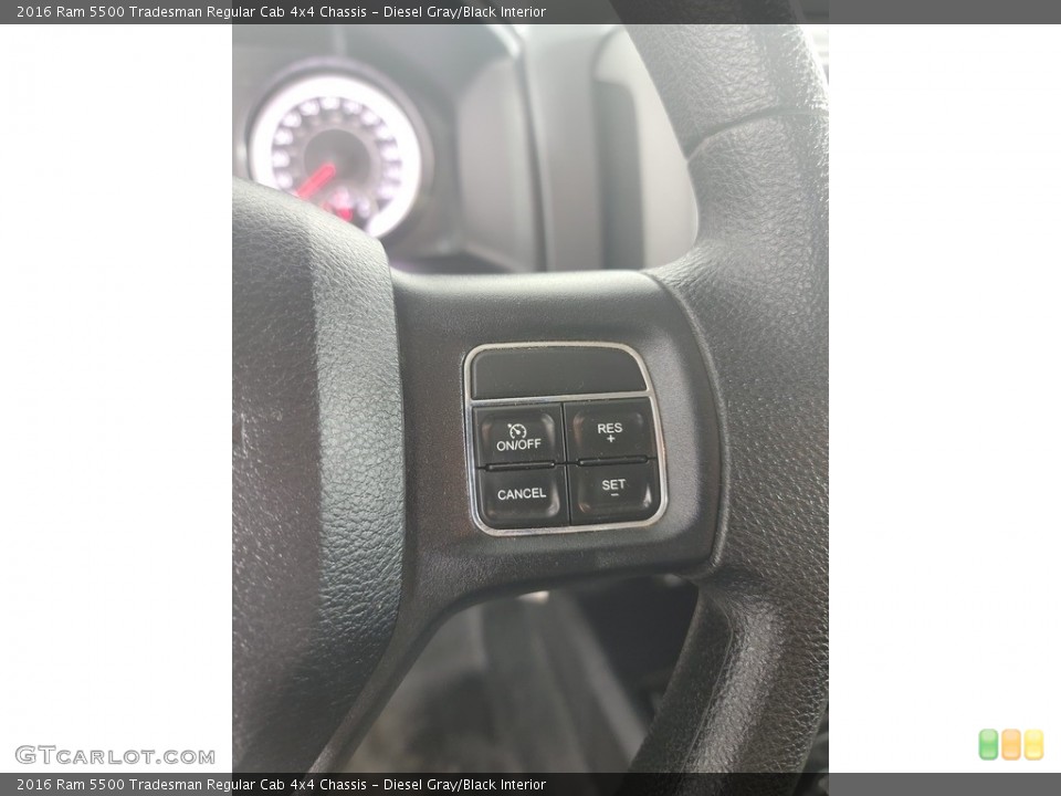 Diesel Gray/Black Interior Steering Wheel for the 2016 Ram 5500 Tradesman Regular Cab 4x4 Chassis #142718794