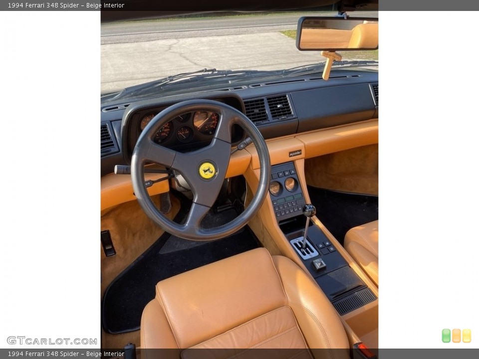 Beige Interior Dashboard for the 1994 Ferrari 348 Spider #142719195