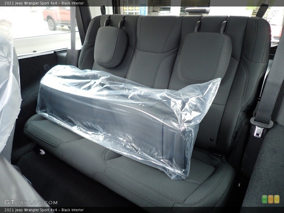 Black Interior Rear Seat for the 2021 Jeep Wrangler Sport 4x4 #142720626