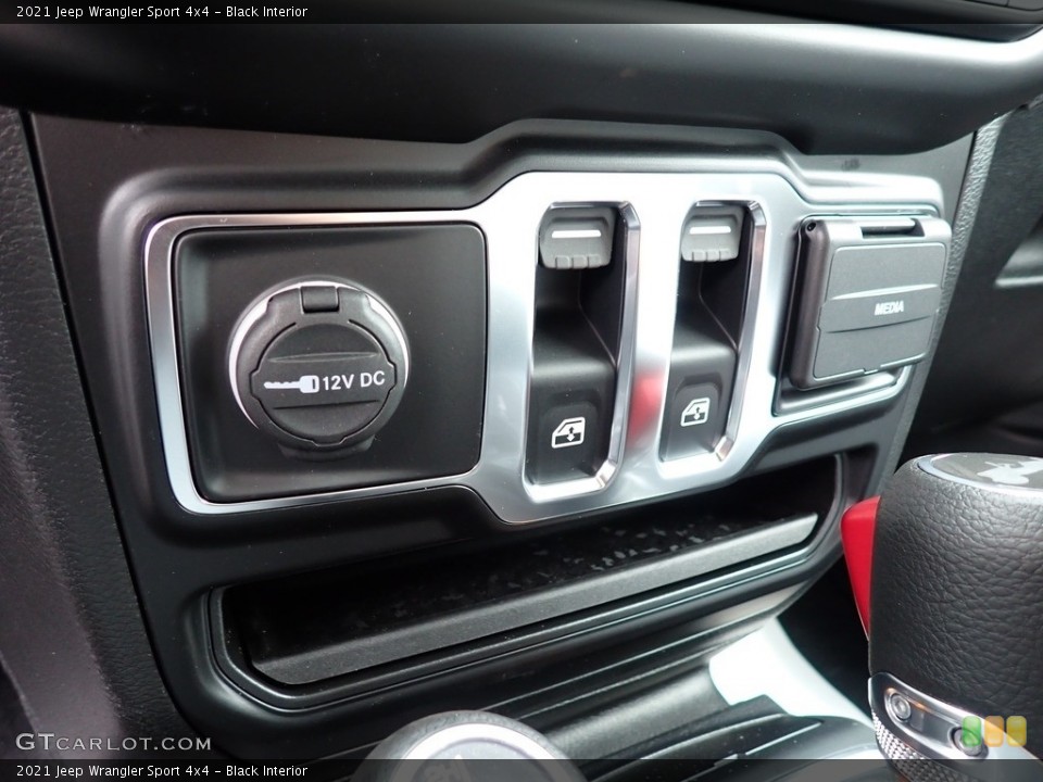 Black Interior Controls for the 2021 Jeep Wrangler Sport 4x4 #142720747