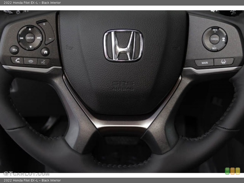 Black Interior Steering Wheel for the 2022 Honda Pilot EX-L #142725318