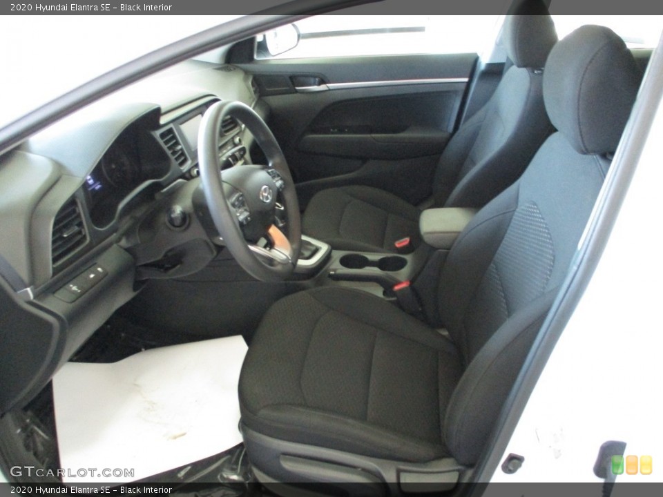 Black Interior Front Seat for the 2020 Hyundai Elantra SE #142727538