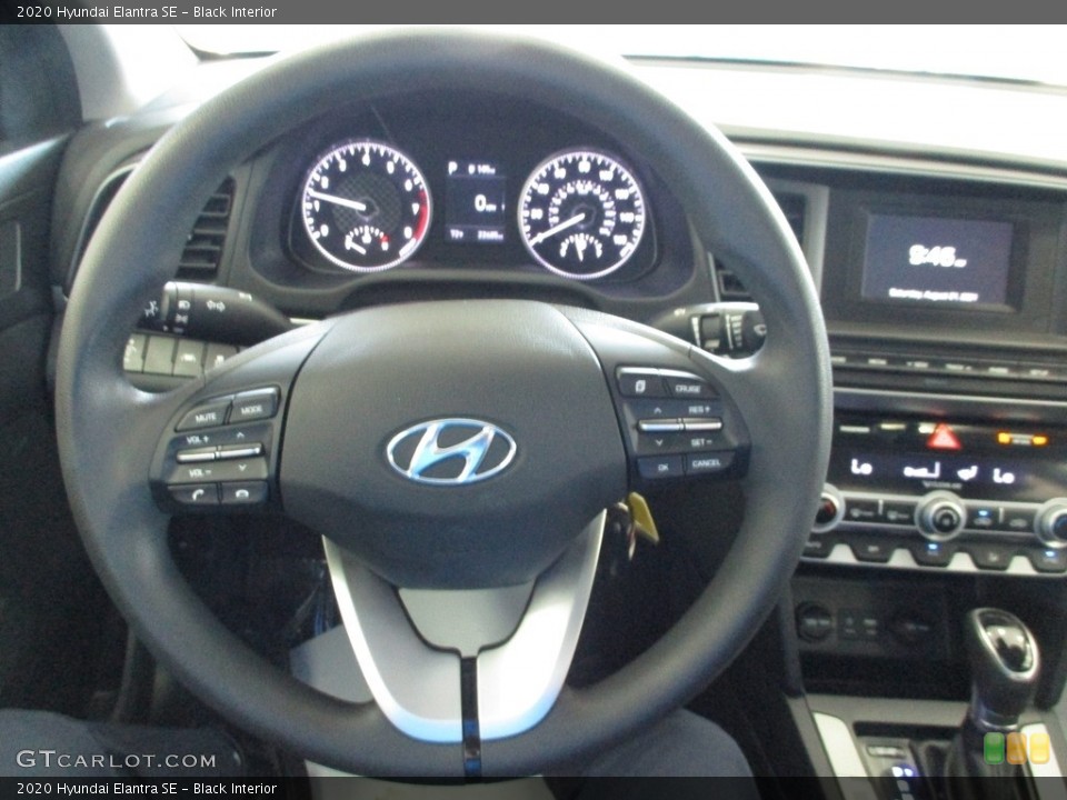 Black Interior Steering Wheel for the 2020 Hyundai Elantra SE #142727562