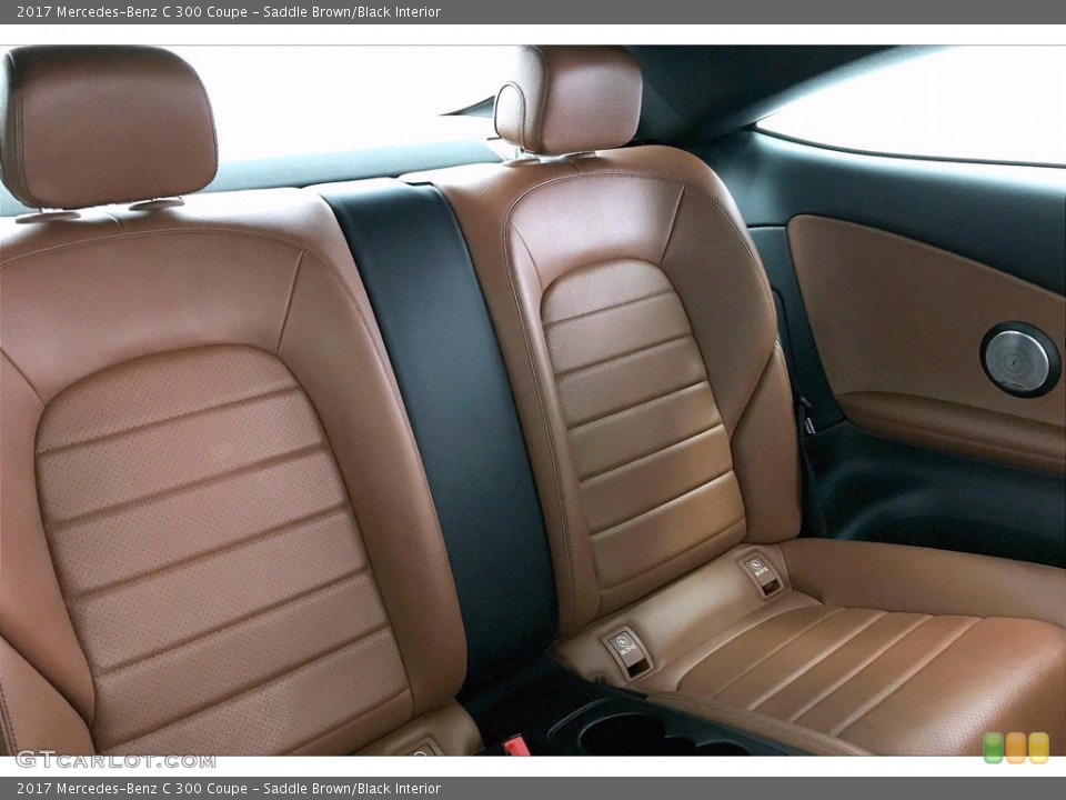 Saddle Brown/Black Interior Rear Seat for the 2017 Mercedes-Benz C 300 Coupe #142728414