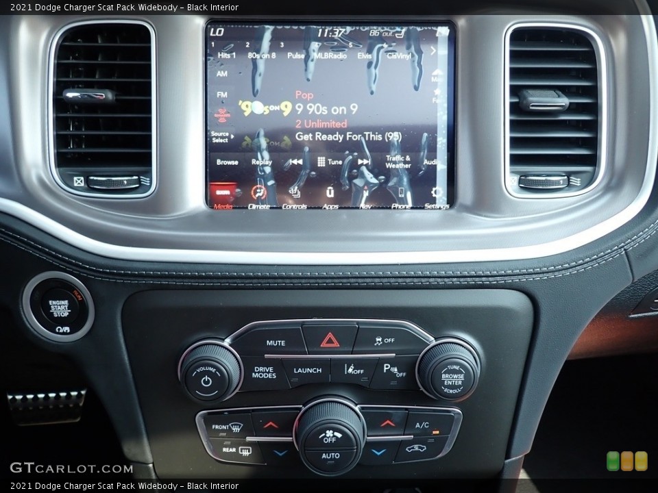 Black Interior Controls for the 2021 Dodge Charger Scat Pack Widebody #142730111