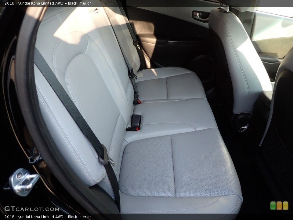 Black Interior Rear Seat for the 2018 Hyundai Kona Limited AWD #142730165