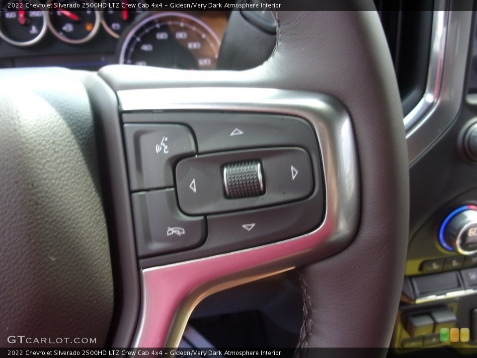 Gideon/Very Dark Atmosphere Interior Steering Wheel for the 2022 Chevrolet Silverado 2500HD LTZ Crew Cab 4x4 #142730567