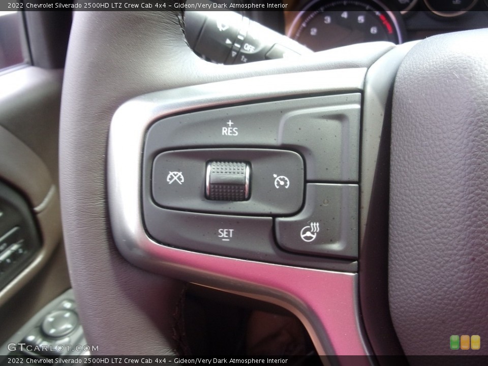 Gideon/Very Dark Atmosphere Interior Steering Wheel for the 2022 Chevrolet Silverado 2500HD LTZ Crew Cab 4x4 #142730588