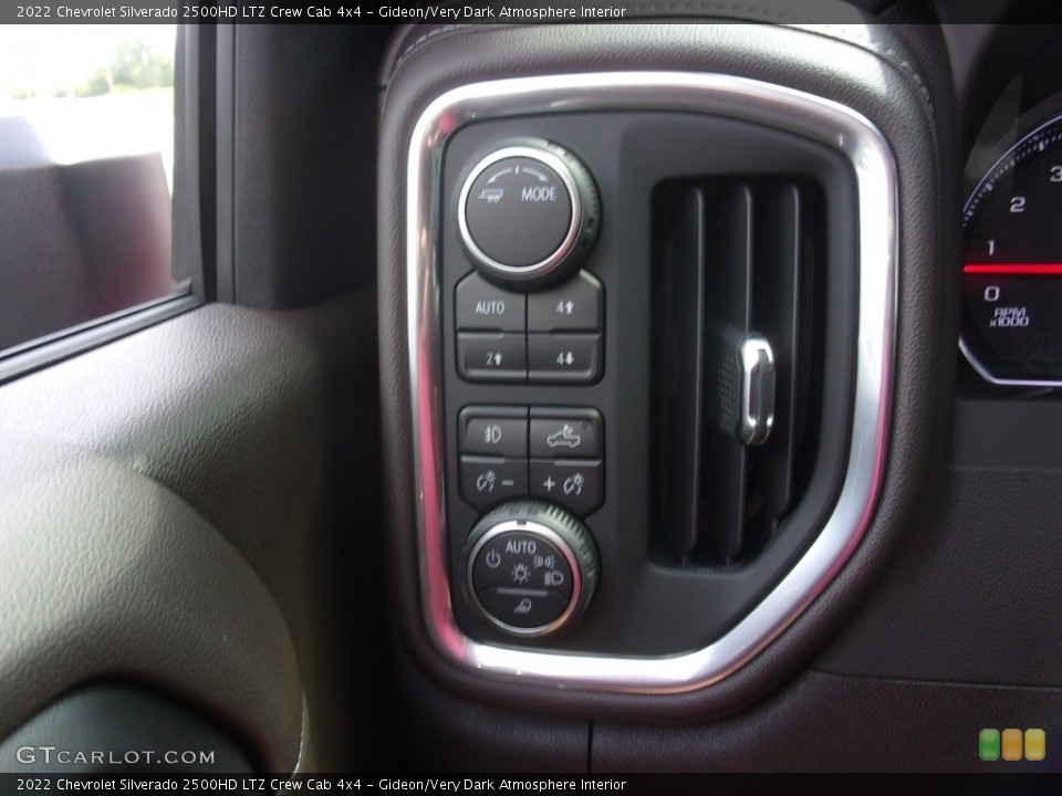 Gideon/Very Dark Atmosphere Interior Controls for the 2022 Chevrolet Silverado 2500HD LTZ Crew Cab 4x4 #142730614