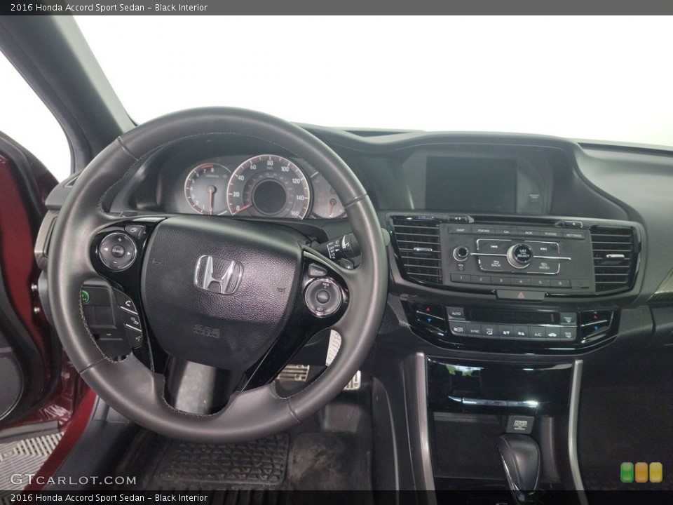 Black Interior Dashboard for the 2016 Honda Accord Sport Sedan #142732460
