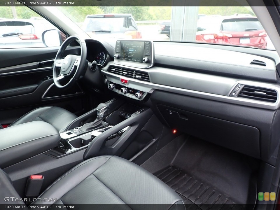 Black Interior Dashboard for the 2020 Kia Telluride S AWD #142736824