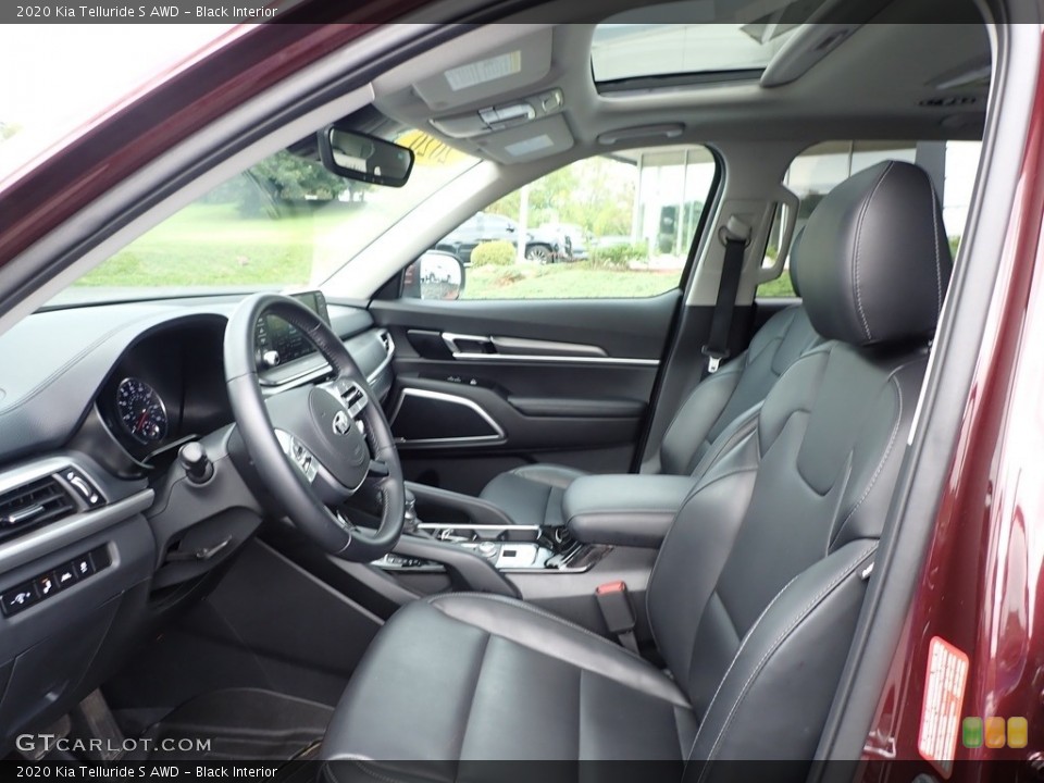 Black Interior Front Seat for the 2020 Kia Telluride S AWD #142737022