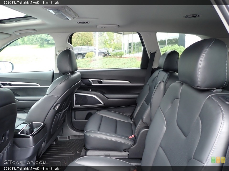 Black Interior Rear Seat for the 2020 Kia Telluride S AWD #142737043