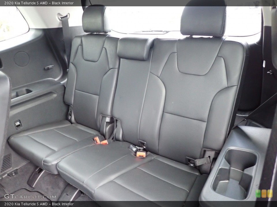 Black Interior Rear Seat for the 2020 Kia Telluride S AWD #142737064
