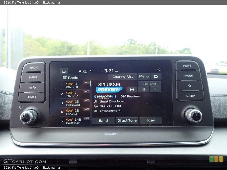 Black Interior Controls for the 2020 Kia Telluride S AWD #142737142