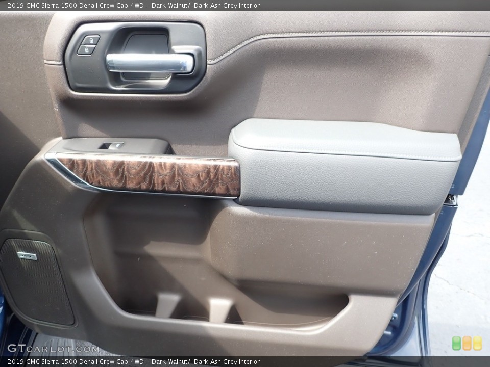 Dark Walnut/­Dark Ash Grey Interior Door Panel for the 2019 GMC Sierra 1500 Denali Crew Cab 4WD #142738309