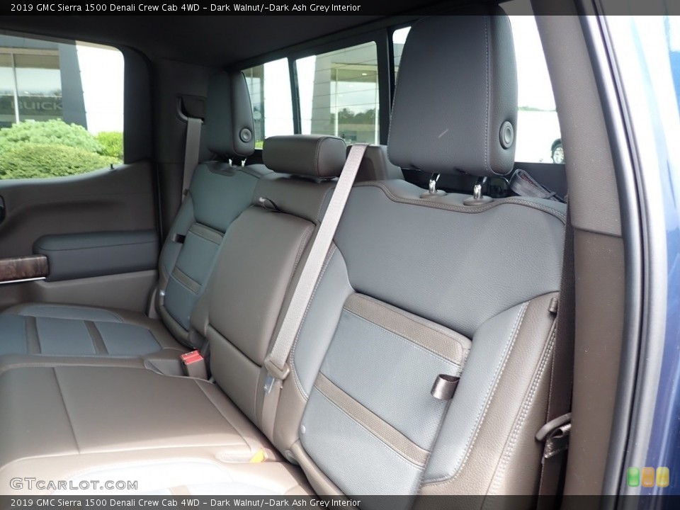 Dark Walnut/­Dark Ash Grey Interior Rear Seat for the 2019 GMC Sierra 1500 Denali Crew Cab 4WD #142738513