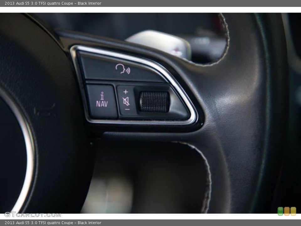 Black Interior Steering Wheel for the 2013 Audi S5 3.0 TFSI quattro Coupe #142738978
