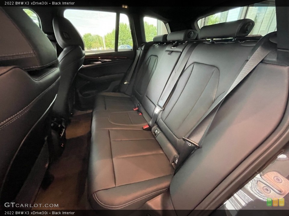 Black Interior Rear Seat for the 2022 BMW X3 xDrive30i #142742766