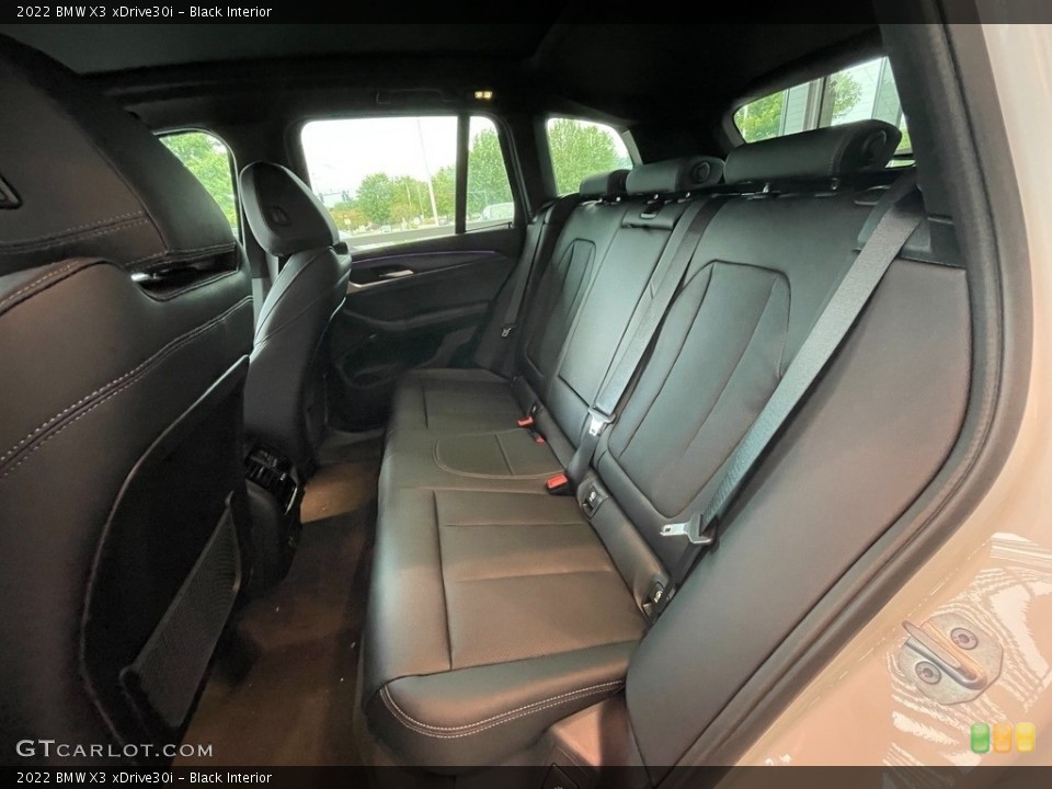 Black Interior Rear Seat for the 2022 BMW X3 xDrive30i #142743376