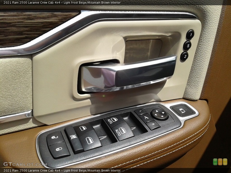 Light Frost Beige/Mountain Brown Interior Door Panel for the 2021 Ram 2500 Laramie Crew Cab 4x4 #142744834