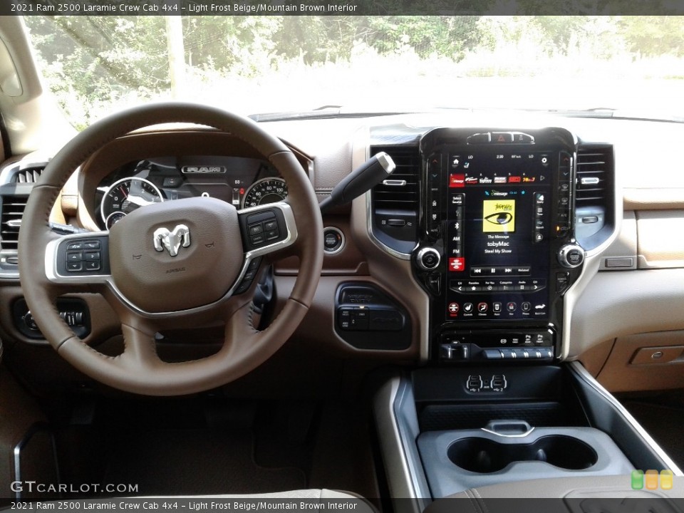 Light Frost Beige/Mountain Brown Interior Dashboard for the 2021 Ram 2500 Laramie Crew Cab 4x4 #142745044