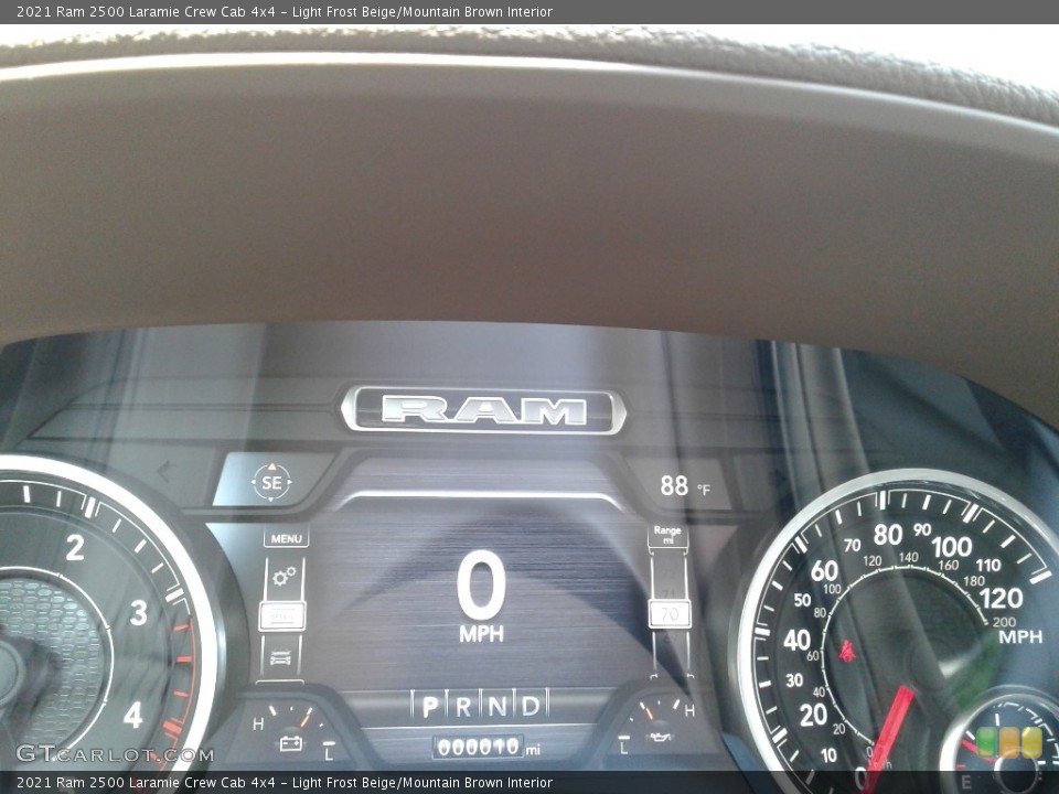 Light Frost Beige/Mountain Brown Interior Gauges for the 2021 Ram 2500 Laramie Crew Cab 4x4 #142745122