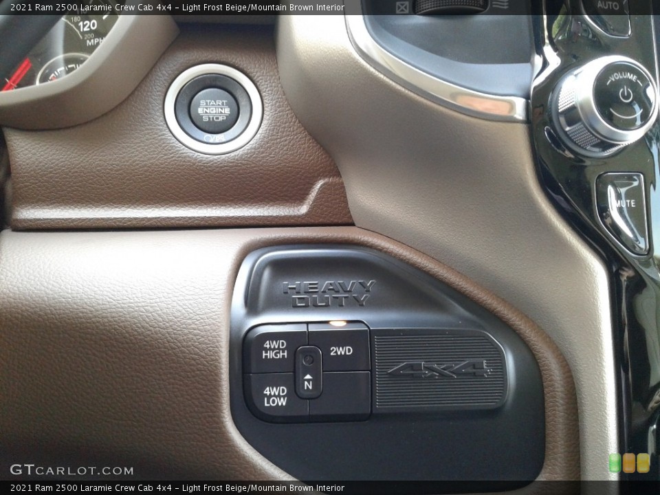Light Frost Beige/Mountain Brown Interior Controls for the 2021 Ram 2500 Laramie Crew Cab 4x4 #142745149