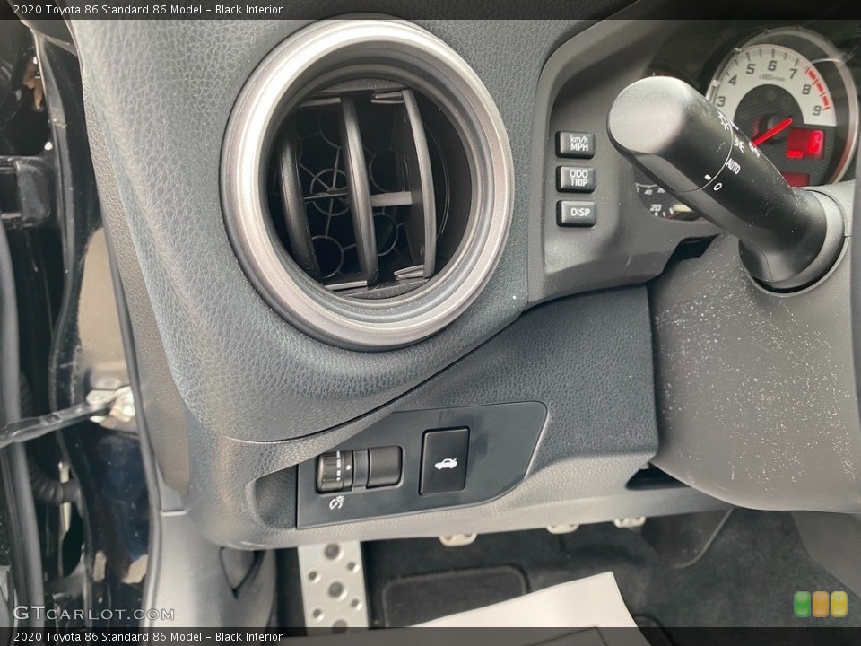 Black Interior Controls for the 2020 Toyota 86  #142745614