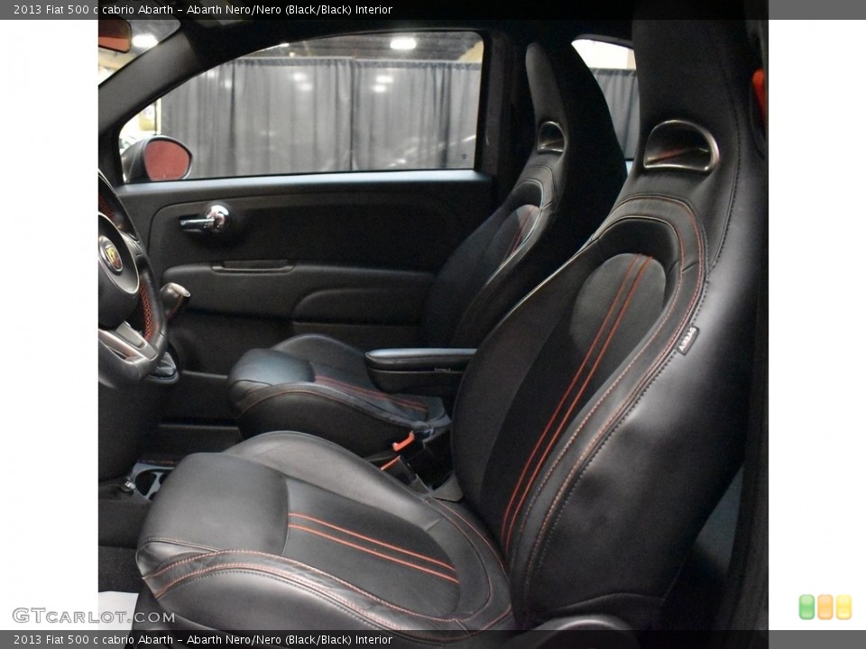 Abarth Nero/Nero (Black/Black) Interior Front Seat for the 2013 Fiat 500 c cabrio Abarth #142745941