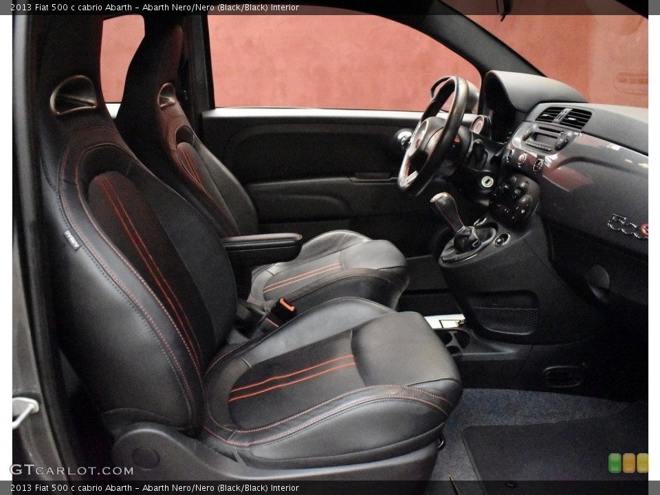 Abarth Nero/Nero (Black/Black) Interior Front Seat for the 2013 Fiat 500 c cabrio Abarth #142746013