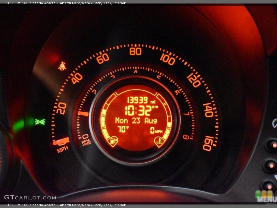 Abarth Nero/Nero (Black/Black) Interior Gauges for the 2013 Fiat 500 c cabrio Abarth #142746118