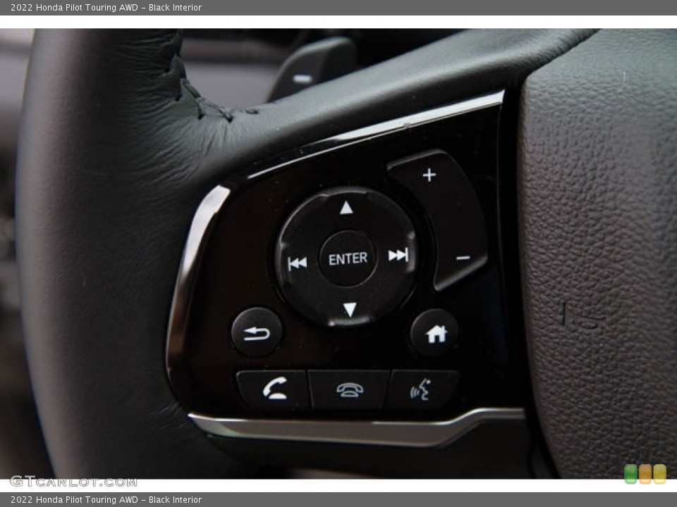 Black Interior Steering Wheel for the 2022 Honda Pilot Touring AWD #142746982