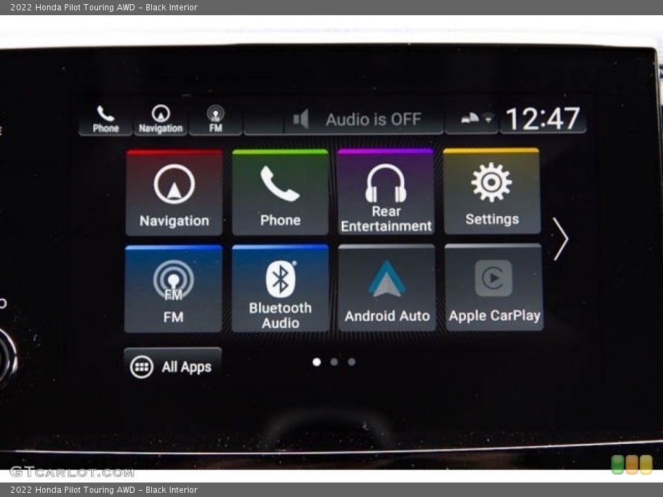 Black Interior Controls for the 2022 Honda Pilot Touring AWD #142747327