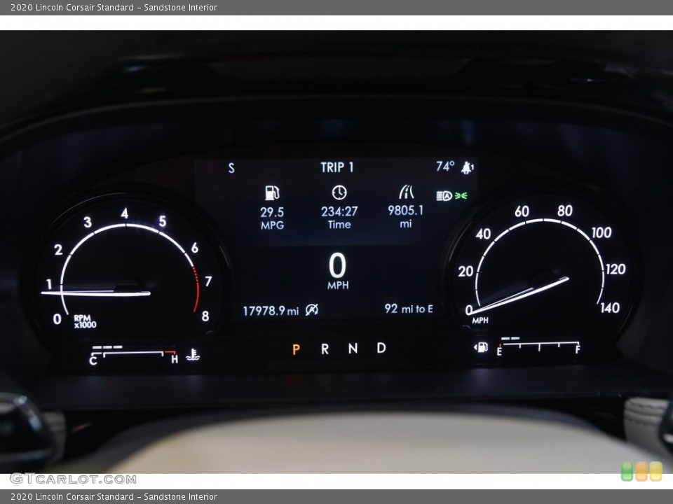 Sandstone Interior Gauges for the 2020 Lincoln Corsair Standard #142751207