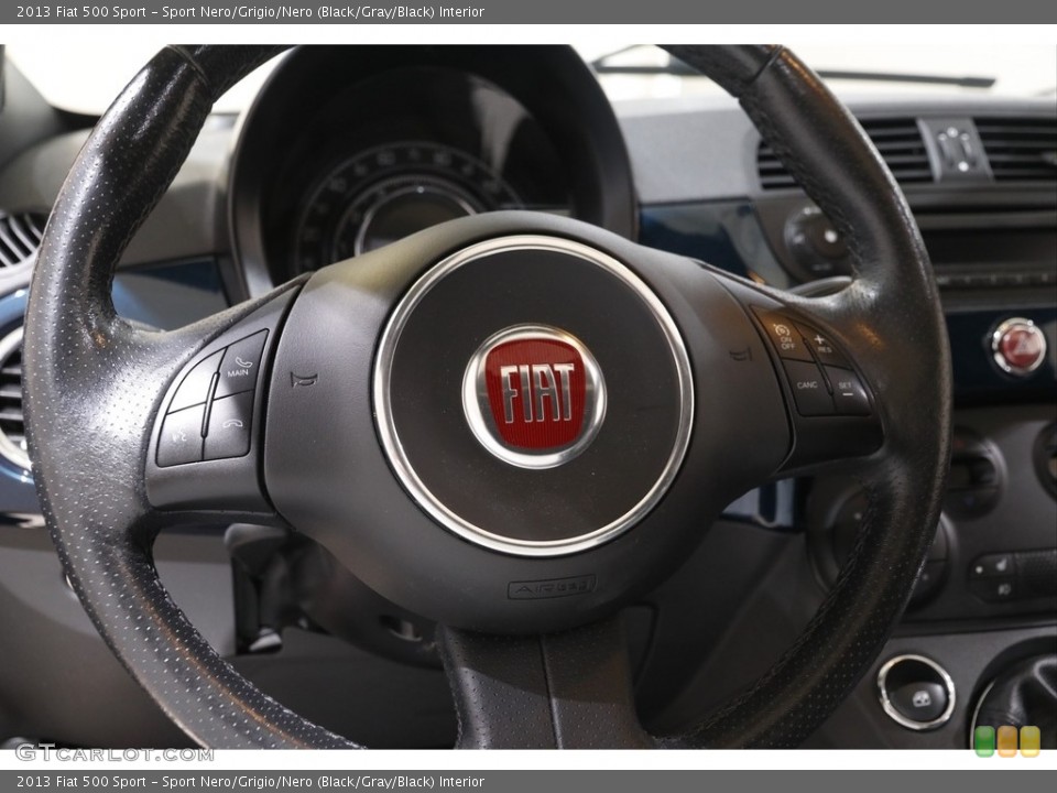 Sport Nero/Grigio/Nero (Black/Gray/Black) Interior Steering Wheel for the 2013 Fiat 500 Sport #142752058
