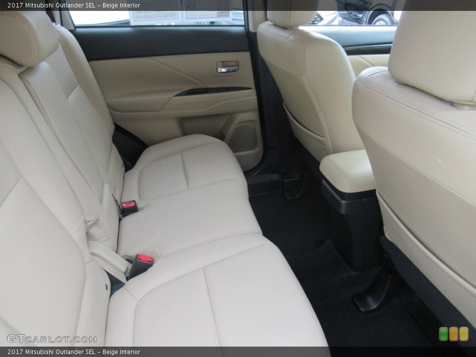 Beige Interior Rear Seat for the 2017 Mitsubishi Outlander SEL #142752422