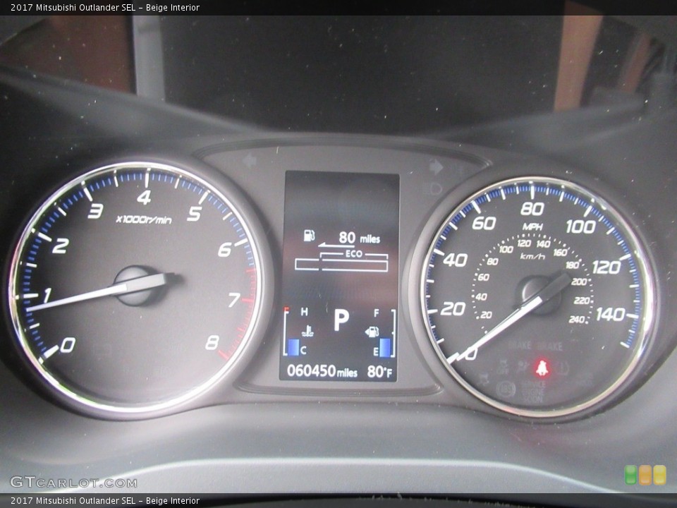 Beige Interior Gauges for the 2017 Mitsubishi Outlander SEL #142752461