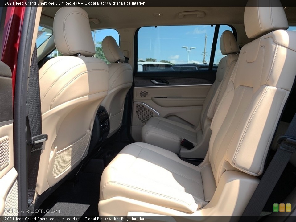 Global Black/Wicker Beige Interior Rear Seat for the 2021 Jeep Grand Cherokee L Limited 4x4 #142756876