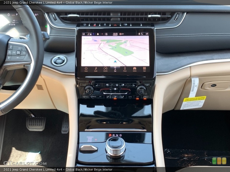 Global Black/Wicker Beige Interior Navigation for the 2021 Jeep Grand Cherokee L Limited 4x4 #142756907