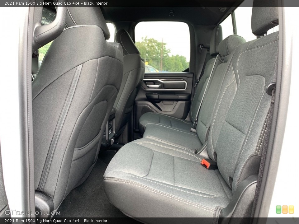 Black Interior Rear Seat for the 2021 Ram 1500 Big Horn Quad Cab 4x4 #142757546