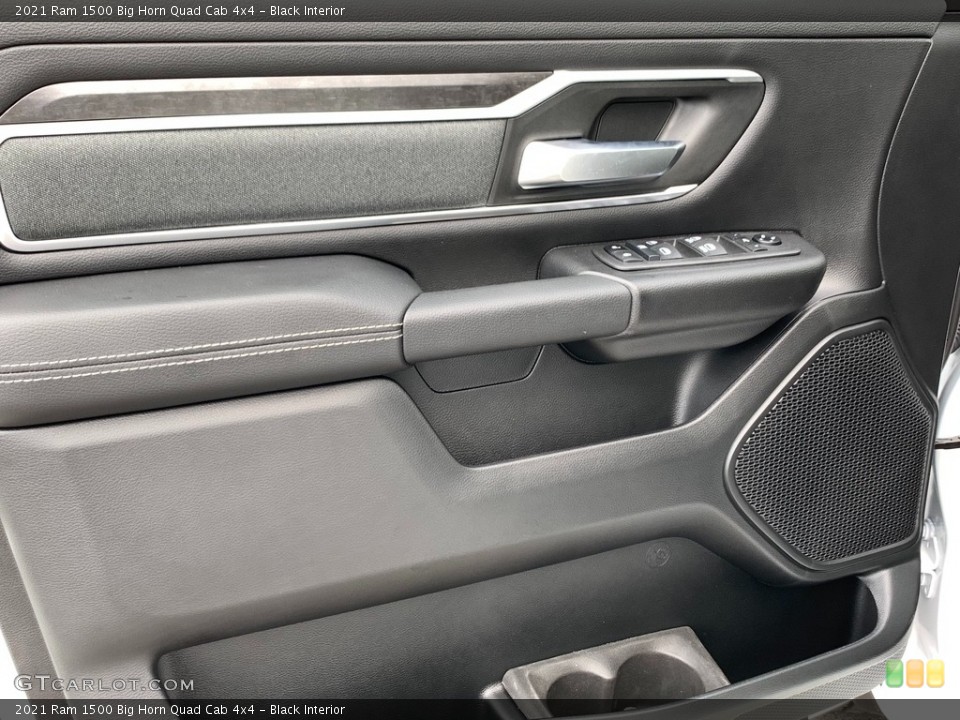 Black Interior Door Panel for the 2021 Ram 1500 Big Horn Quad Cab 4x4 #142757618