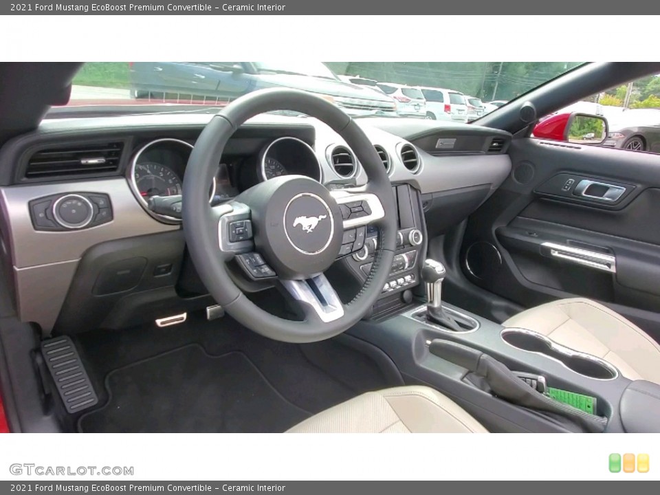 Ceramic Interior Photo for the 2021 Ford Mustang EcoBoost Premium Convertible #142760459