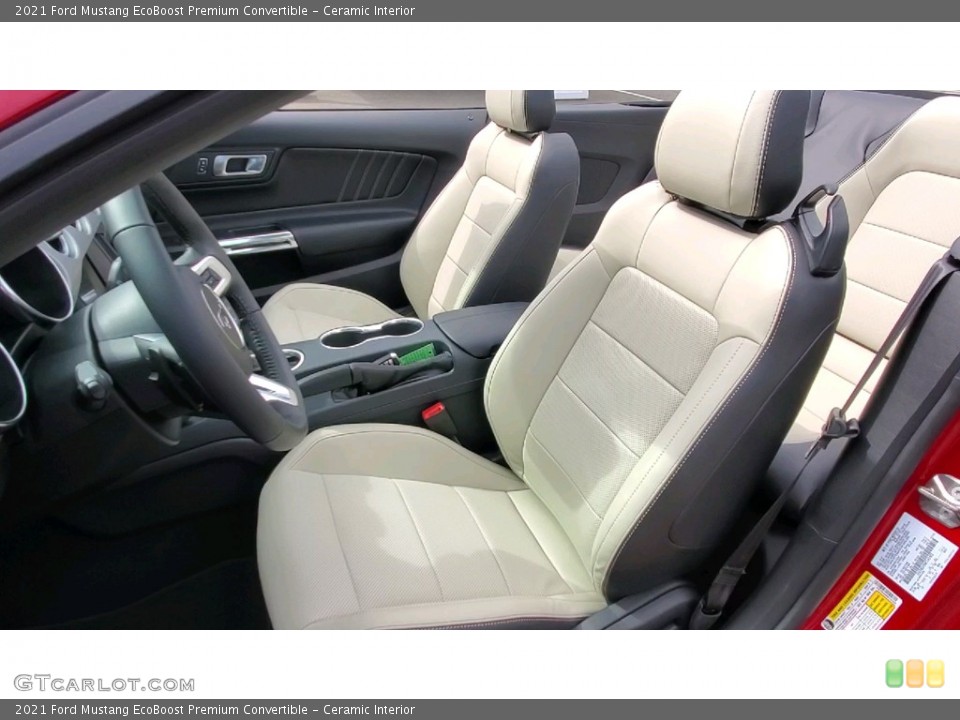 Ceramic Interior Front Seat for the 2021 Ford Mustang EcoBoost Premium Convertible #142760483