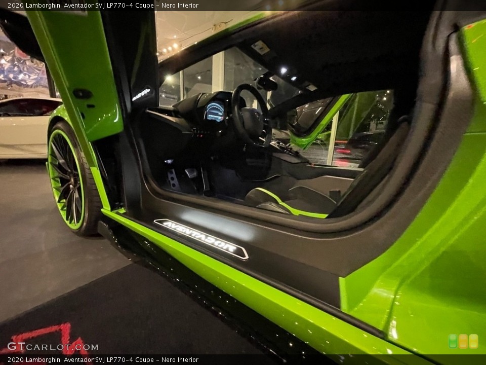 Nero Interior Front Seat for the 2020 Lamborghini Aventador SVJ LP770-4 Coupe #142760879