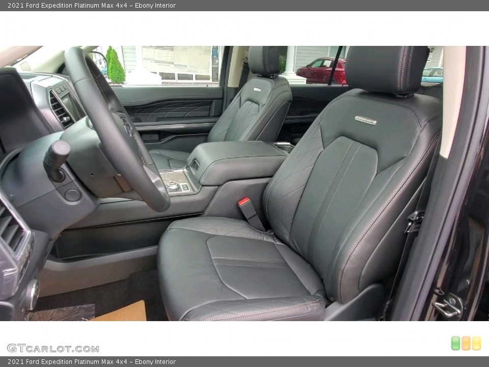 Ebony Interior Front Seat for the 2021 Ford Expedition Platinum Max 4x4 #142761116
