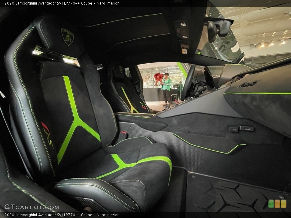 Nero 2020 Lamborghini Aventador Interiors